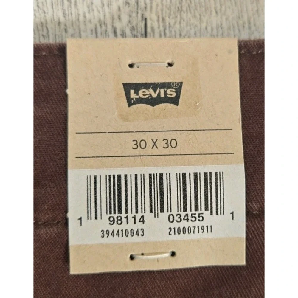 Levi's XX Cargo Taper Pants Mens 30x30 Stretch Sits Below Waist Brown NEW